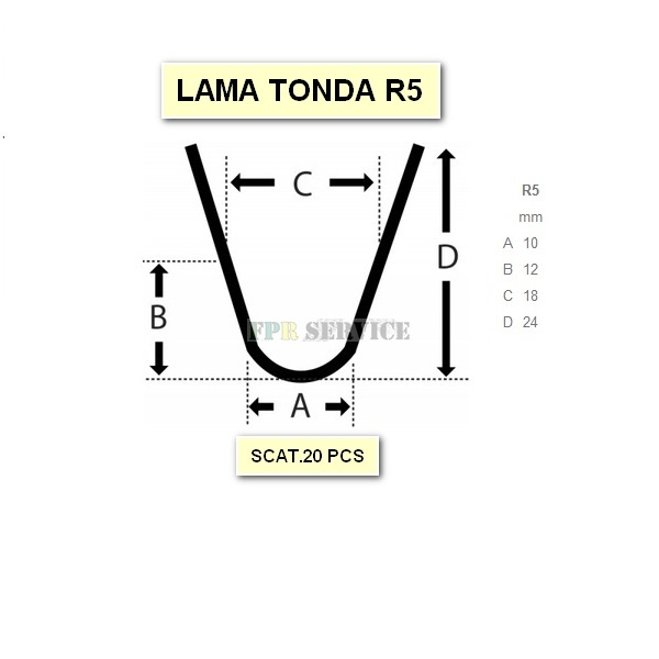 LAME PER RIGATORE R-5 (20 Pz)